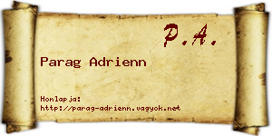 Parag Adrienn névjegykártya